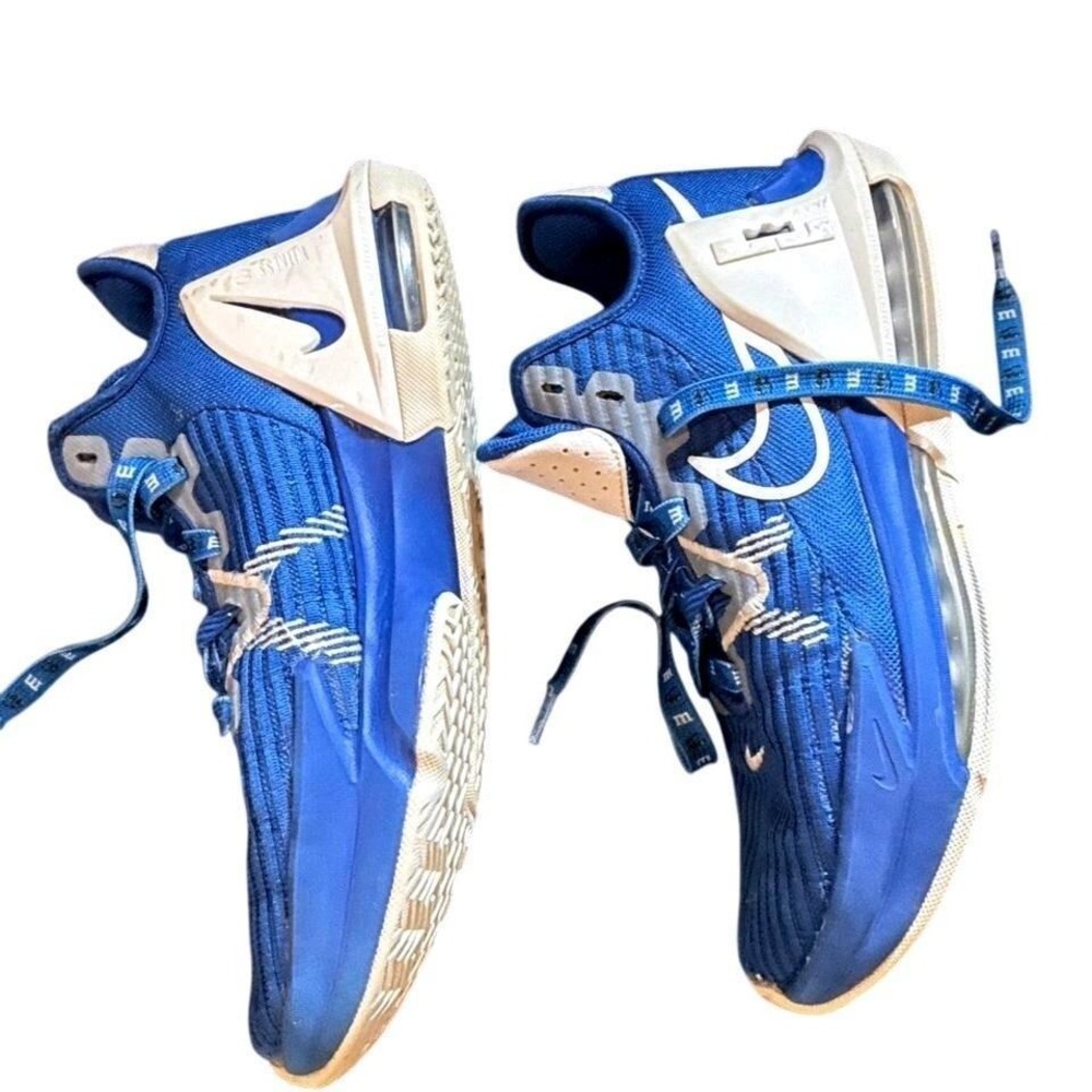 Nike LeBron Witness 7 Basketball Shoes Mens 9 Royal Blue White DQ9843-401 - Picture 3 of 6